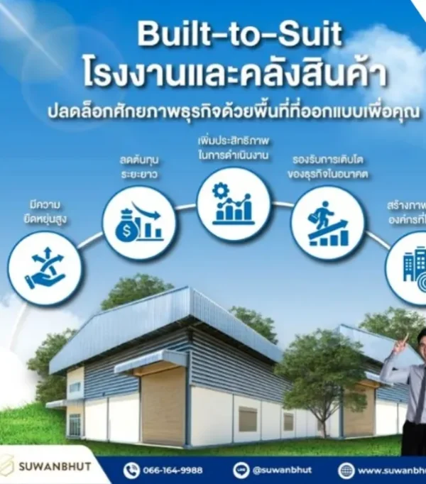 โรงงานและคลังสินค้าแบบ Built-to-Suit คืออะไร? ทำไมธุรกิจยุคใหม่จึงเลือกใช้