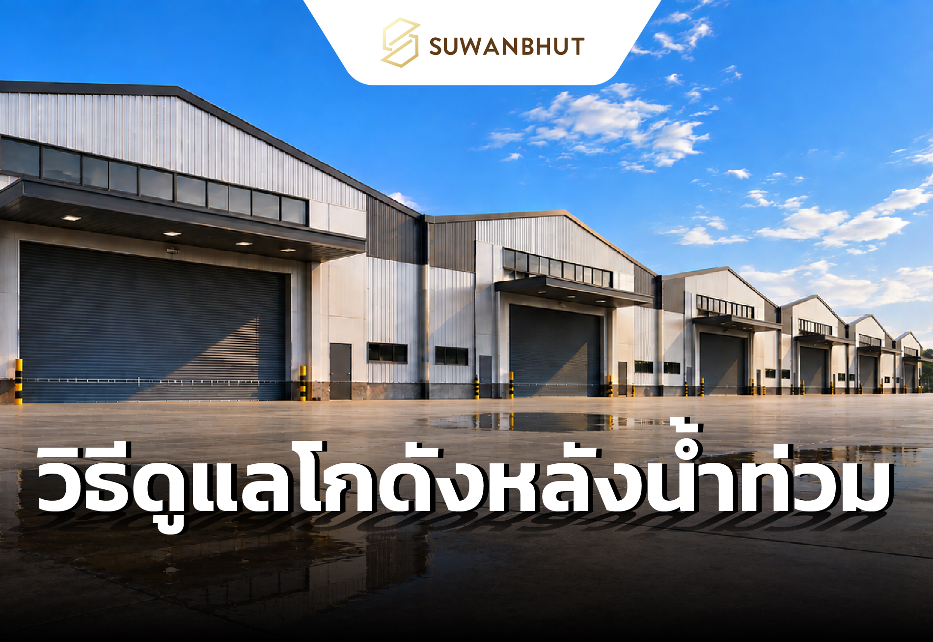 ดูแลโกดังหลังน้ำท่วม